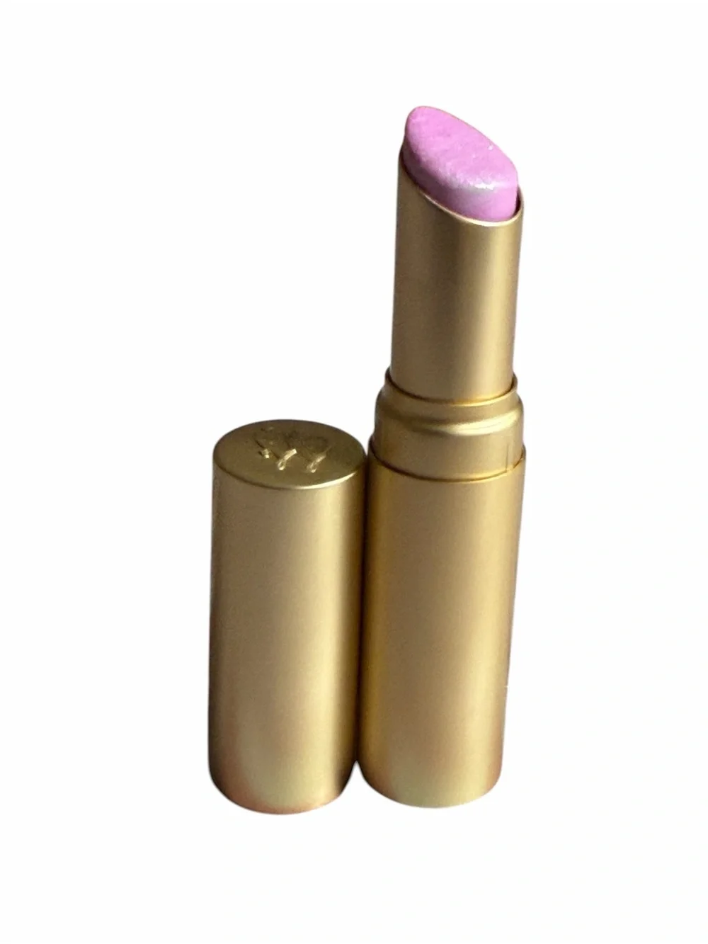 TOO FACED LIMITED EDITION in CLUELESS- Shimmer Cream Lipstick - Gold Case